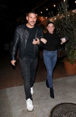 BRITTANY CATWRIGHT and Jax Taylor Out for Dinner in Los Angeles 01/13/2023
