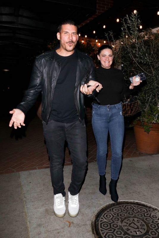 BRITTANY CATWRIGHT and Jax Taylor Out for Dinner in Los Angeles 01/13/2023