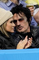 BRITTANY FURLAN and Tommy Lee at Los Angeles Chargers vs Los Angeles Rams Game at SoFi Stadium in Inglewood 01/01/2023