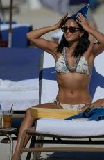 CAMILA MENDES in Bikini at a Beach in Miami 01/01/2023