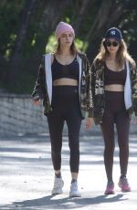 CARA DELEVINGNE and Out Hiking with Girlfriend MINKE in Los Angeles 01/26/2023