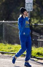 CARA DELEVINGNE Out at a Dog Park in Los Angeles 01/22/2023