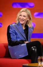 CATE BLANCHETT at Graham Norton Show in London 01/12/2023