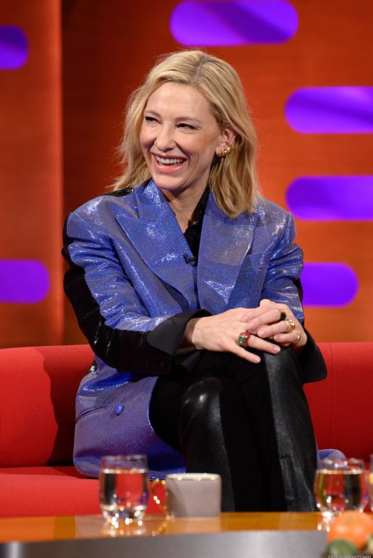 CATE BLANCHETT at Graham Norton Show in London 01/12/2023
