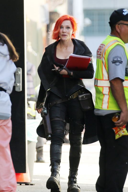 CATE BLANCHETT on the Set of Movie Adaptation of Borderlands Video Game in Los Angeles 01/26/2023