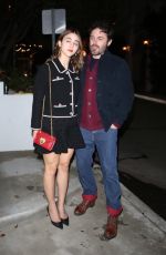 CAYLEE COWAN and Casey Affleck Arrives at a Golden Globe Afterparty in Los Angeles 01/10/2023