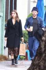 CAYLEE COWAN and Casey Affleck Out for a Lunch Date on New Year