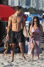 CHANEL WEST COAST and Dom Fenison at a Beach in Miami 01/01/2022