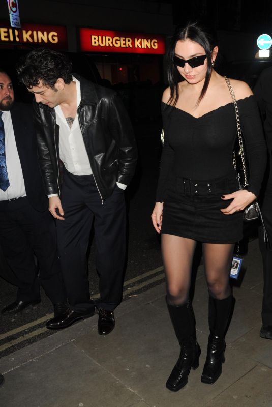 CHARLI XCX Arrives at The 1975 Afterparty at Standard Hotel in London 01/14/2023