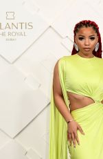 CHLOE BAILEY at Grand Reveal Weekend for Atlantis The Royal in Dubai 01/21/2023