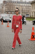 CHRISELLE LIM Arrives at Chanel Spring Summer 2023 Haute Couture Show in Paris 01/24/2023