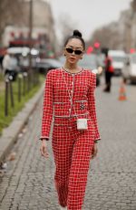 CHRISELLE LIM Arrives at Chanel Spring Summer 2023 Haute Couture Show in Paris 01/24/2023