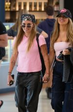 CHRISHELL STAUSE and G FLIP Arrives at Adelaide Airport 01/05/2023