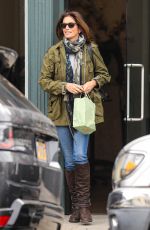 CINDY CRAWFORD Leaves a Hair Salon in Beverly Hills 01/10/2023