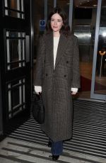 CLAIRE FOY Arrives at BBC Radio 2 to Promote Women Talking in London 01/27/2023