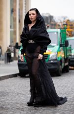CLARA MARZ Arrives at Stephane Rolland Show at Paris Fashion Week 01/24/2023