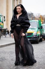 CLARA MARZ Arrives at Stephane Rolland Show at Paris Fashion Week 01/24/2023