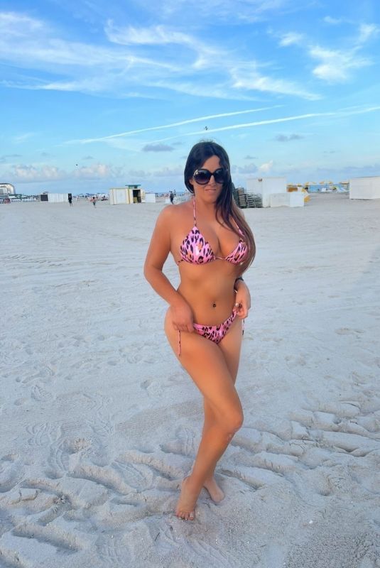 CLAUDIA ROMANI in Callista Couture Bikini on Miami Beach 01/29/2023