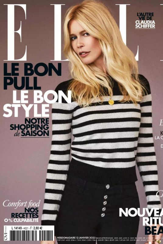 CLAUDIA SCHIFFER in Elle Magaazine, France January 2023
