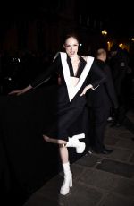 COCO ROCHA Arrives at Jean Paul Gaultier Haute Couture Spring Summer 2023 Show at Paris Fashion Week 01/25/2023