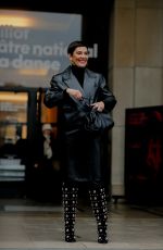 CRISTINA CORDULA Arrives at Stephane Rolland Spring Summer 2023 Haute Couture Show in Paris 01/24/2023