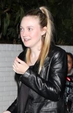 DAKOTA FANNING Arrives at a Golden Globe Afterparty in Los Angeles 01/10/2023