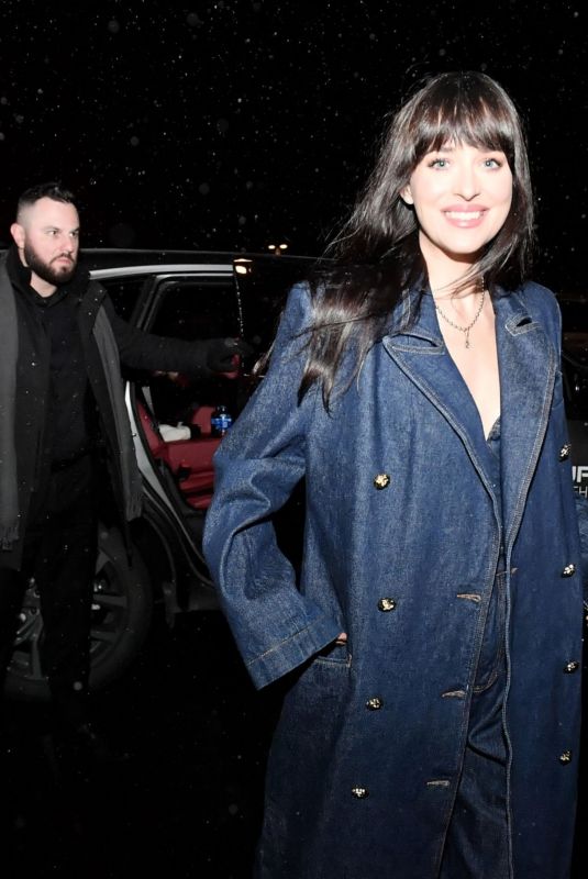 DAKOTA JOHNSON Night Out in Park City 01/19/2023
