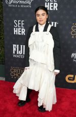 DEVERY JACOBS at 28th Annual Critics Choice Awards in Los Angeles 01/15/2023