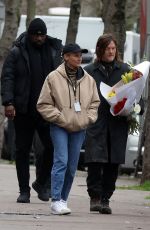 DIANE KRUGER Visits Norman Reedus on the set of The Walking Dead: Daryl Dixon in Paris 01/06/2023