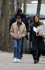 DIANE KRUGER Visits Norman Reedus on the set of The Walking Dead: Daryl Dixon in Paris 01/06/2023