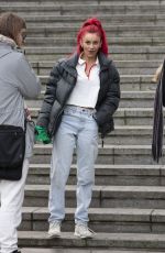 DIANNE BUSWELL Leaves Her Hotel in Birmingham 01/20/2023