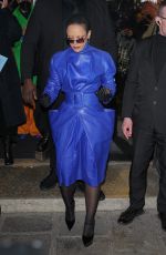 DOJA CAT Arrives at Jean-Paul Gaultier Haute Couture Spring Summer 2023 Show at Paris Fashion Week 01/25/2023