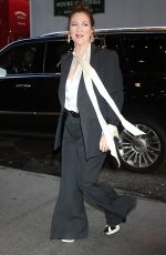 DREW BARRYMORE Arrives at CBS Mornings in New York 01/26/2023