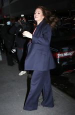 DREW BARRYMORE Leaves CBS Studios in New York 01/11/2023