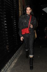 DUA LIPA Leaves Chiltern Firehouse in London 01/05/2023