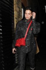 DUA LIPA Leaves Chiltern Firehouse in London 01/05/2023