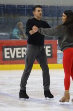 EKIN-SU CULCULOGLU at Dancing on Ice Show Practice in Essex 01/19/2023