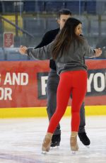 EKIN-SU CULCULOGLU at Dancing on Ice Show Practice in Essex 01/19/2023