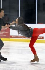 EKIN-SU CULCULOGLU at Dancing on Ice Show Practice in Essex 01/19/2023