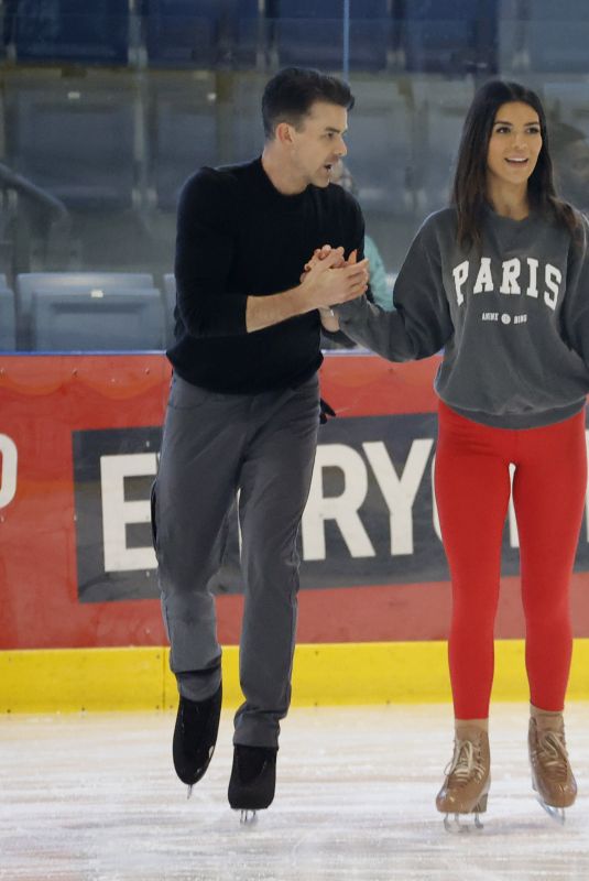 EKIN-SU CULCULOGLU at Dancing on Ice Show Practice in Essex 01/19/2023