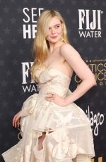 ELLE FANNING at 28th Annual Critics Choice Awards in Los Angeles 01/15/2023
