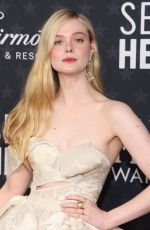 ELLE FANNING at 28th Annual Critics Choice Awards in Los Angeles 01/15/2023