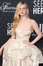 ELLE FANNING at 28th Annual Critics Choice Awards in Los Angeles 01/15/2023