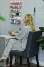 ELLE FANNING at a Nail Salon in Los Angeles 01/14/2023