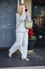 ELLE FANNING at a Nail Salon in Los Angeles 01/14/2023