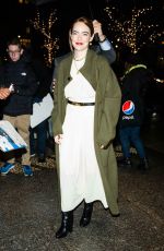 EMMA STONE Arrives at Crosby Street Hotel in New York 01/12/2023