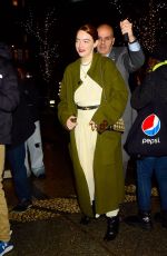 EMMA STONE Arrives at Crosby Street Hotel in New York 01/12/2023