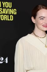 EMMA STONE at When You Finish Saving the World Screening in New York 01/12/2023