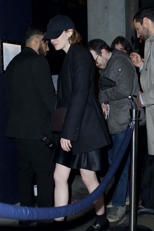 EMMA STONE Out with Friends on New Year