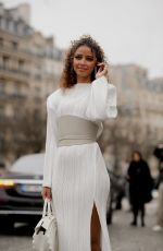 FLORA COQUEREL Arrives at Stephane Rolland Spring Summer 2023 Haute Couture Show in Paris 01/24/2023